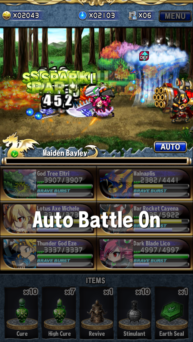 Auto Battle -- for when you only care about the item game, not the battle.