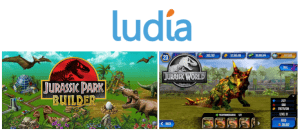 Ludia game design, Jurassic Park Builder, Jurassic world.